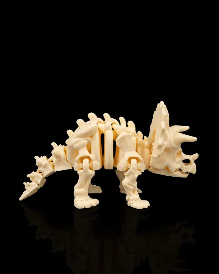 Triceratops em Scheletro – Modellino Stampato in 3D (Articolato e da Collezione)