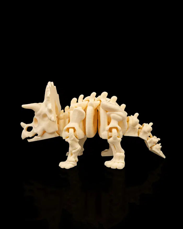 Set 6 Dinosauri Scheletro Articolati | Collezione Flessibile Stampata in 3D