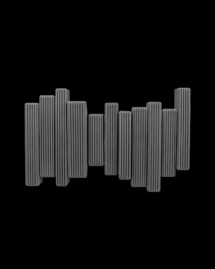Appendiabiti da Parete Wave – 5 Ganci Pieghevoli | Design Moderno Stampato in 3D