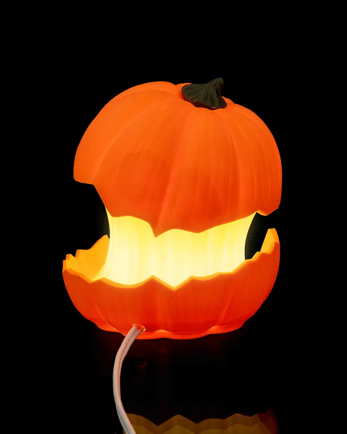 Zucca Spettrale 3D – Lampada Decorativa per Halloween