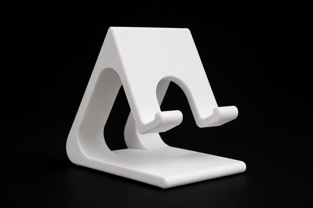 Supporto per Smartphone da Tavolo in PLA – Design Moderno e Minimalista – Compatibile con iPhone e Android