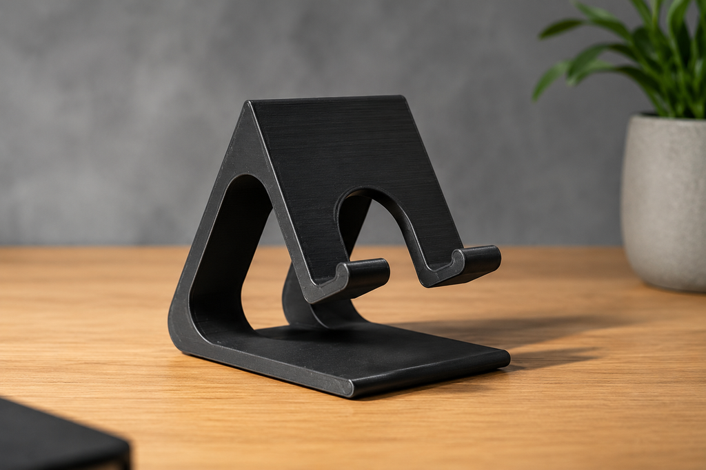 Supporto per Smartphone da Tavolo in PLA – Design Moderno e Minimalista – Compatibile con iPhone e Android