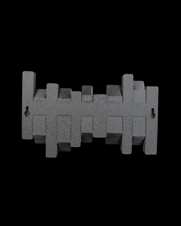 Appendiabiti da Parete Wave – 5 Ganci Pieghevoli | Design Moderno Stampato in 3D