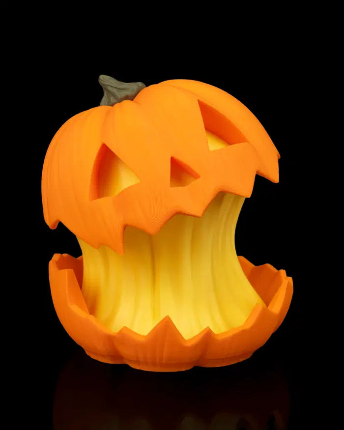 Zucca Spettrale 3D – Lampada Decorativa per Halloween