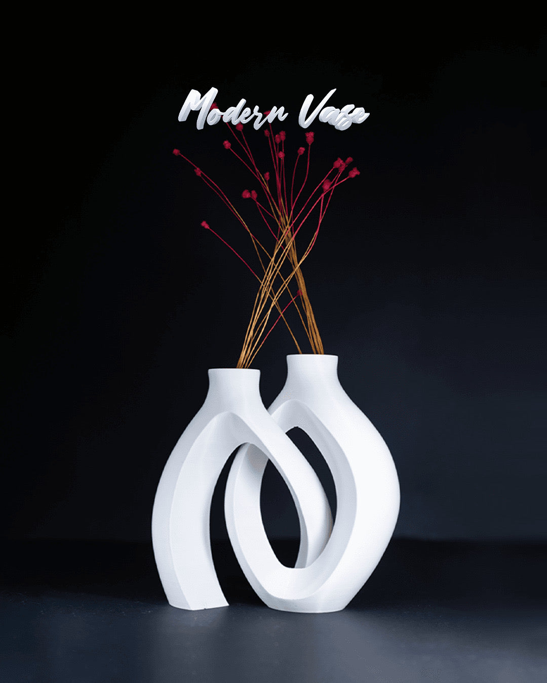 Vaso Moderno Scultoreo in PLA – Stampa 3D