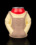 Porta Lattina con Grembiule da Chef – Supporto Decorativo Stampato in 3D per Bibite 330 ml
