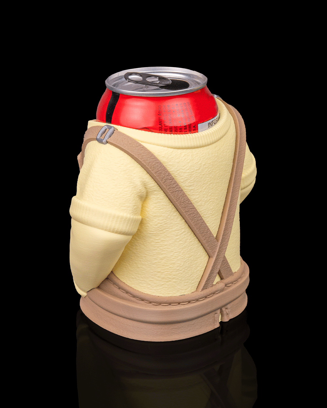 Porta Lattina con Grembiule da Chef – Supporto Decorativo Stampato in 3D per Bibite 330 ml