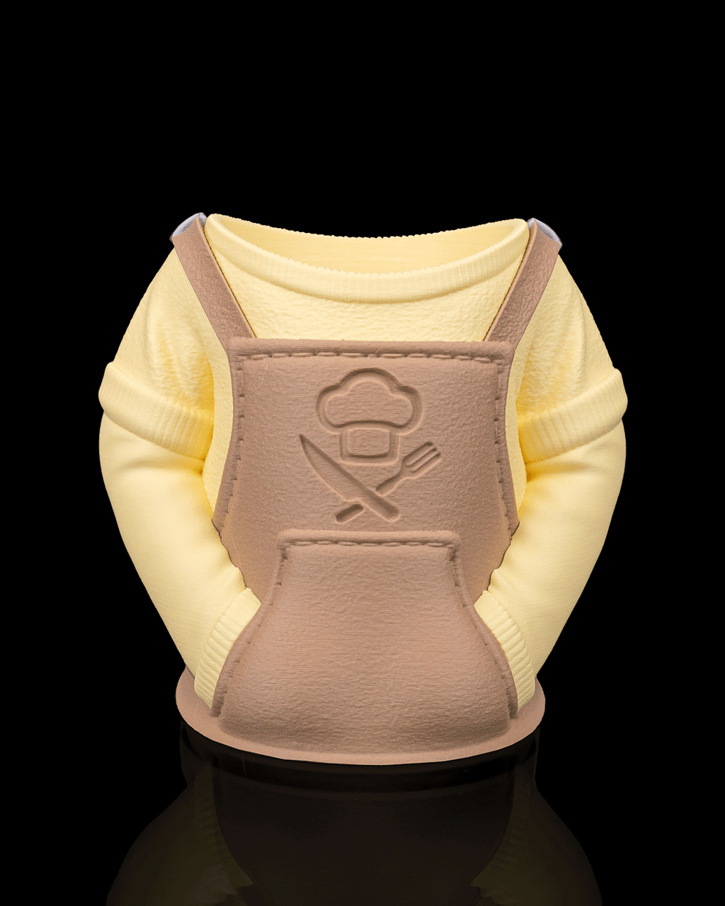 Porta Lattina con Grembiule da Chef – Supporto Decorativo Stampato in 3D per Bibite 330 ml
