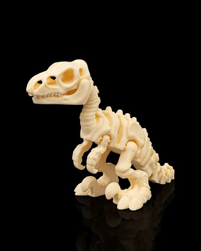 Skeleton Velociraptor Modellino Stampato in 3D (Articolato e da Collezione)