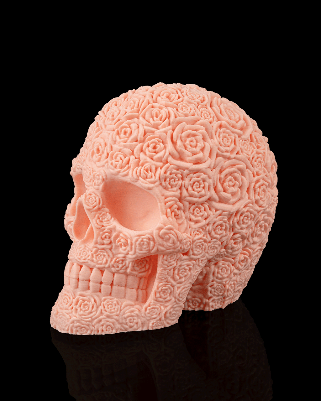 Teschio Fiorito “Bloom of Doom” – Decorazione Gotica Stampata in 3D