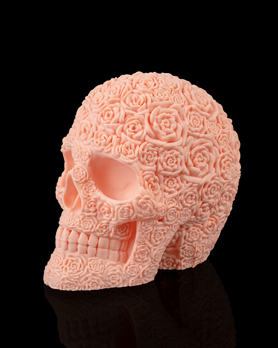 Teschio Fiorito “Bloom of Doom” – Decorazione Gotica Stampata in 3D