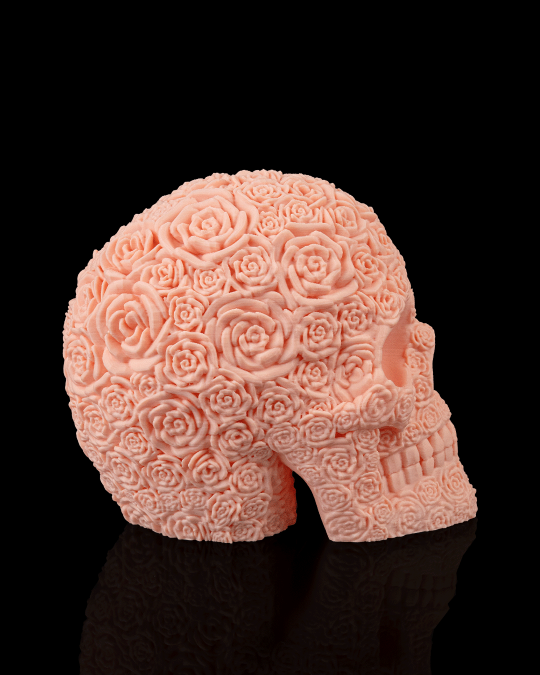 Teschio Fiorito “Bloom of Doom” – Decorazione Gotica Stampata in 3D
