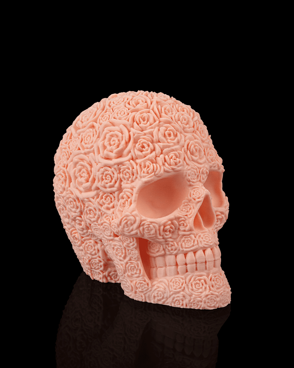 Teschio Fiorito “Bloom of Doom” – Decorazione Gotica Stampata in 3D