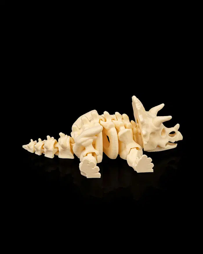 Triceratops em Scheletro – Modellino Stampato in 3D (Articolato e da Collezione)