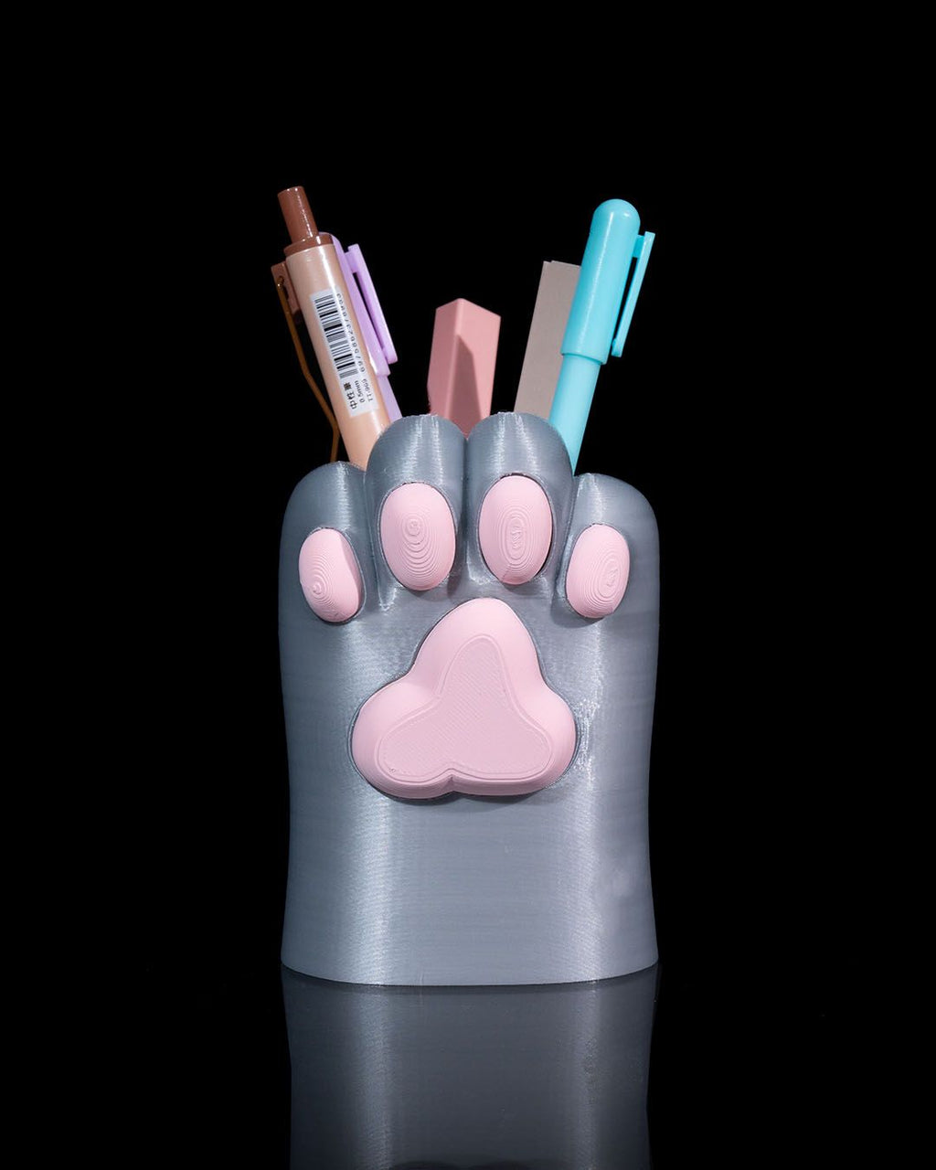 🐾 Portapenne Zampa di Gatto – Organizzatore da Scrivania Stampato in 3D