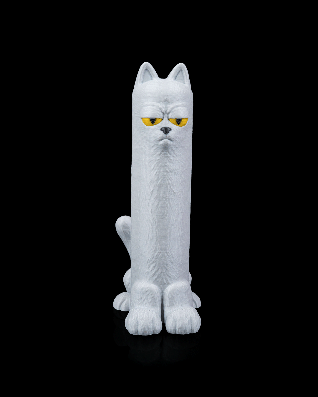 Porta Rotolo Carta Igienica Gatto Buffo – Decorazione Bagno Stampata in 3D