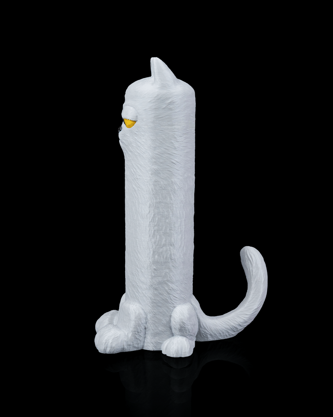 Porta Rotolo Carta Igienica Gatto Buffo – Decorazione Bagno Stampata in 3D