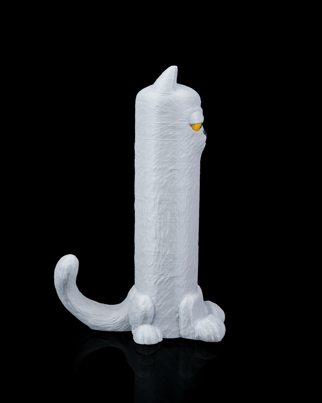 Porta Rotolo Carta Igienica Gatto Buffo – Decorazione Bagno Stampata in 3D