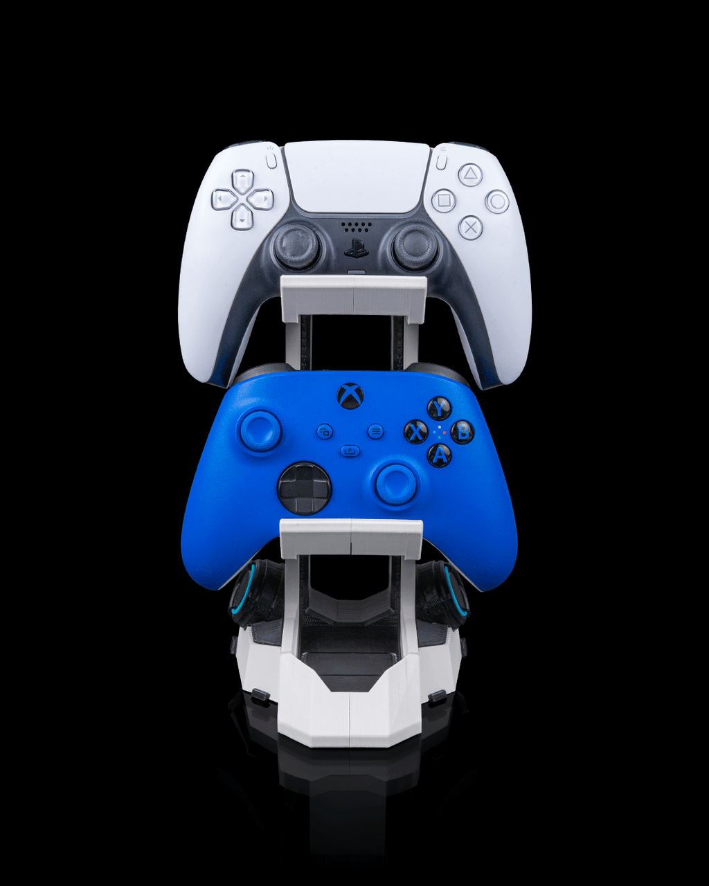 Supporto da Scrivania per 2 Controller e Cuffie Gaming – Stampato in 3D