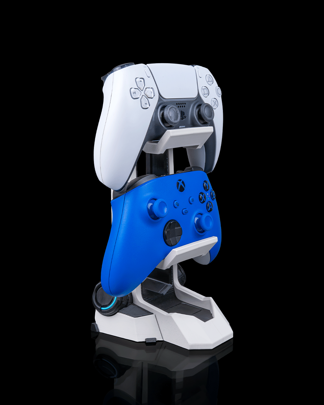 Supporto da Scrivania per 2 Controller e Cuffie Gaming – Stampato in 3D