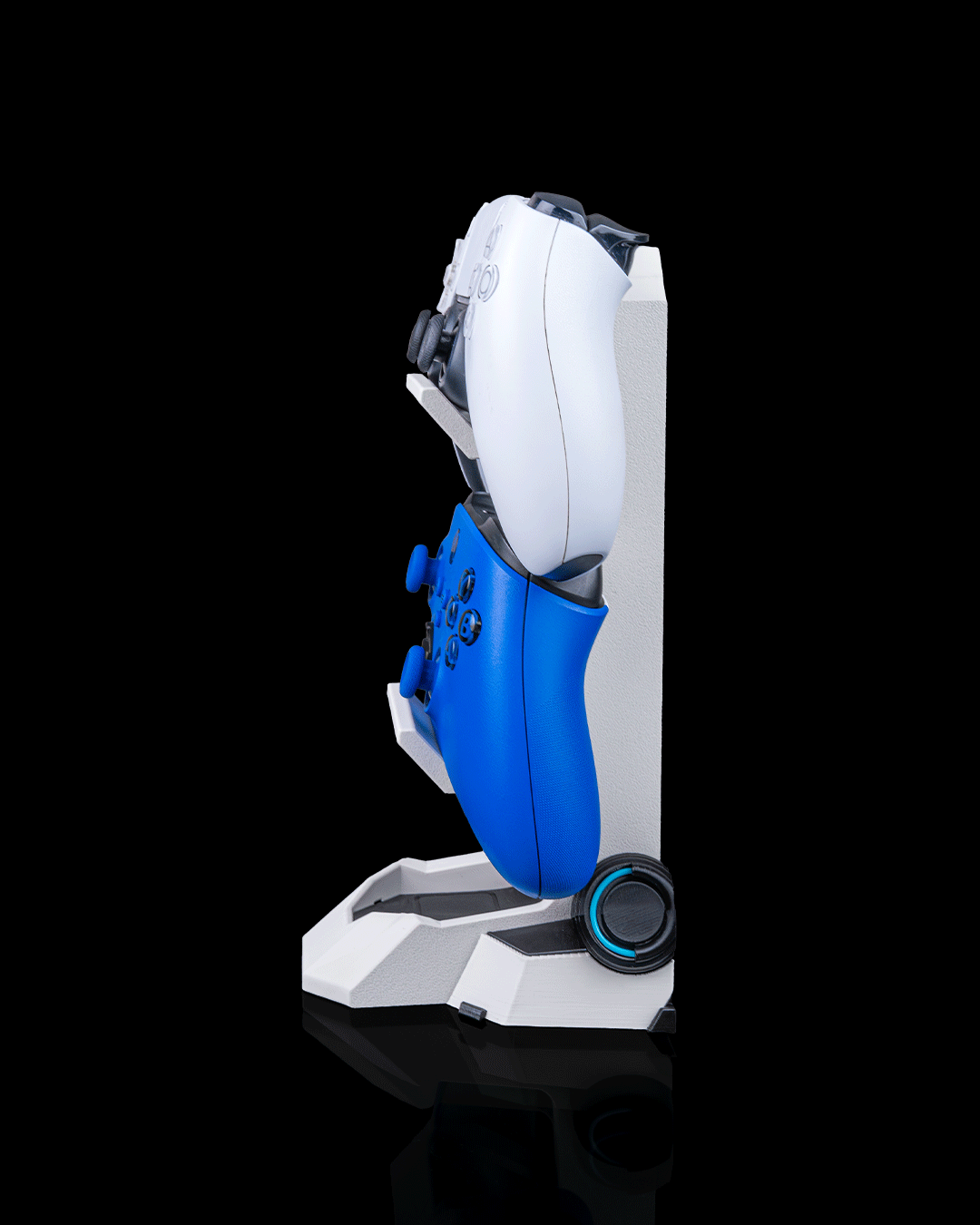 Supporto da Scrivania per 2 Controller e Cuffie Gaming – Stampato in 3D
