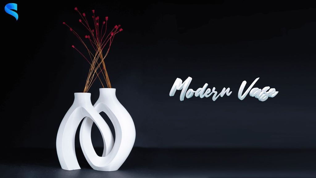 Vaso Moderno Scultoreo in PLA – Stampa 3D