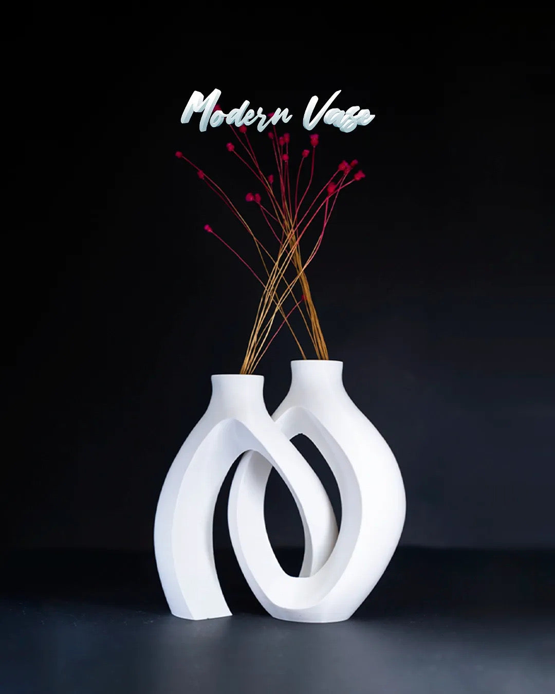Vaso Moderno Scultoreo in PLA – Stampa 3D