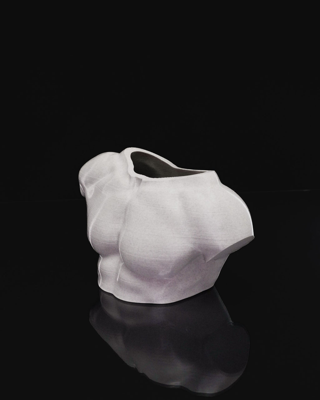 Vaso Artistico “Apollo” – Busto Maschile Moderno in PLA Stampato in 3D | Design Scultoreo