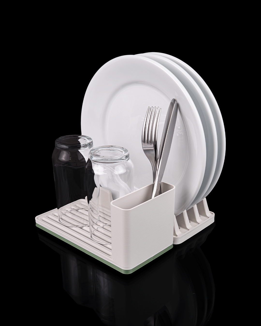 Mini Scolapiatti Salvaspazio con Porta Posate – Organizzatore da Cucina