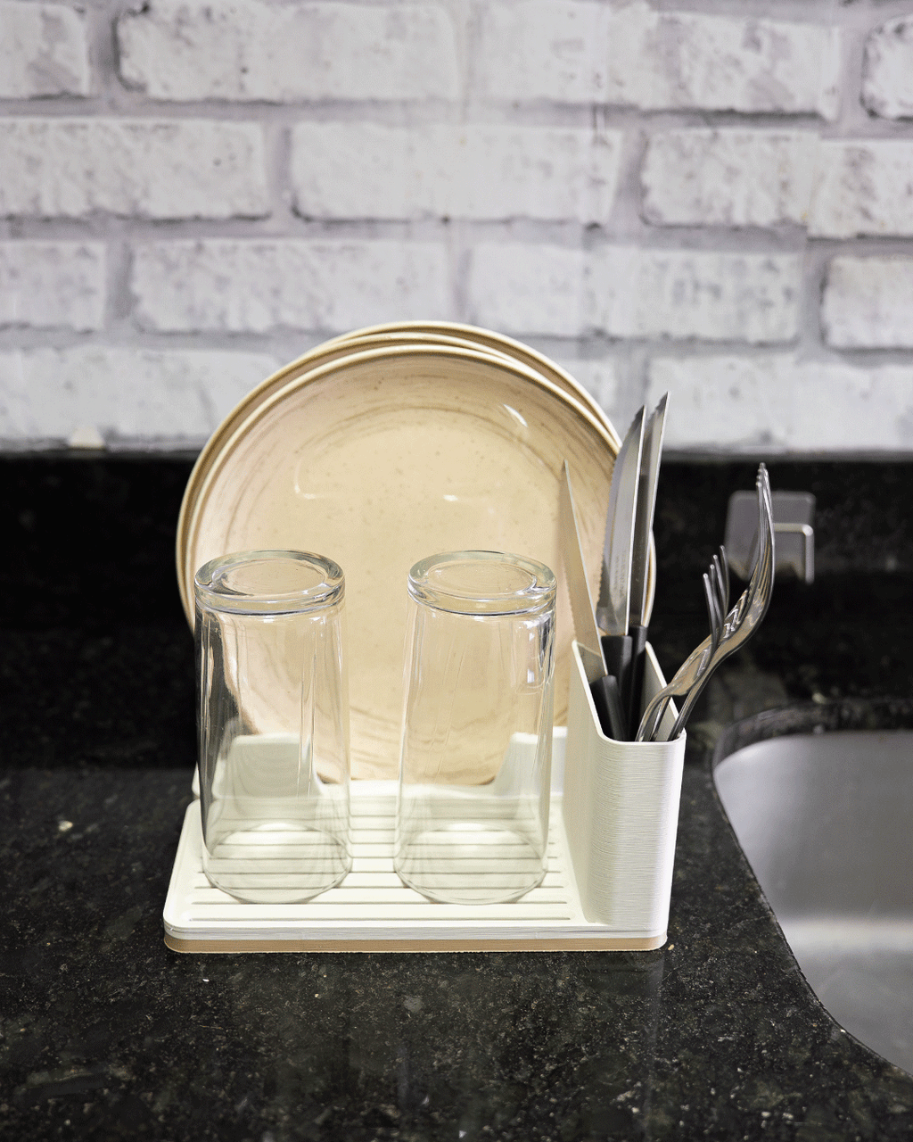 Mini Scolapiatti Salvaspazio con Porta Posate – Organizzatore da Cucina