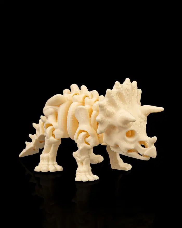 Triceratops em Scheletro – Modellino Stampato in 3D (Articolato e da Collezione)