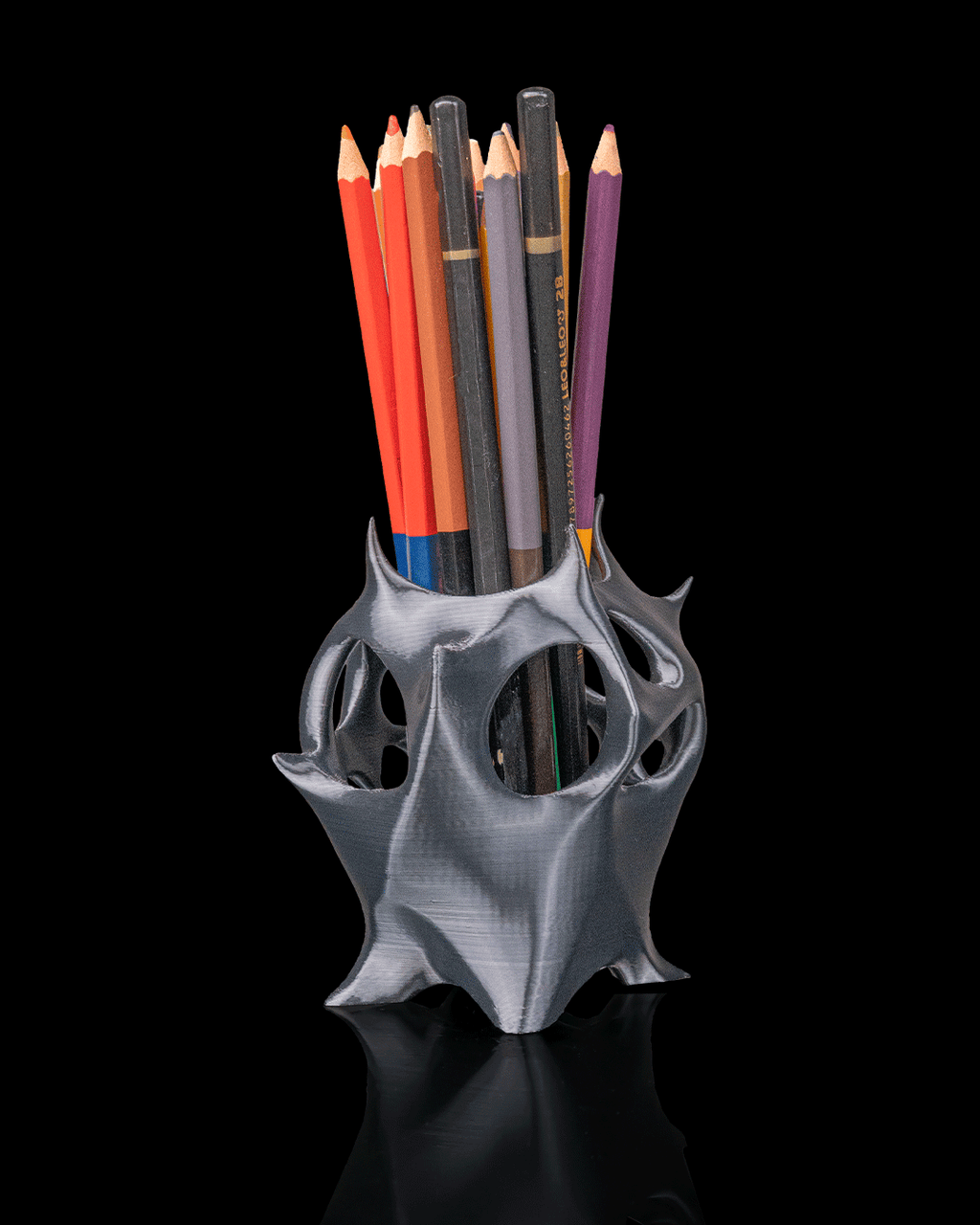 Portapenne Moderno – Organizer da Scrivania Stampato in 3D dal Design Organico