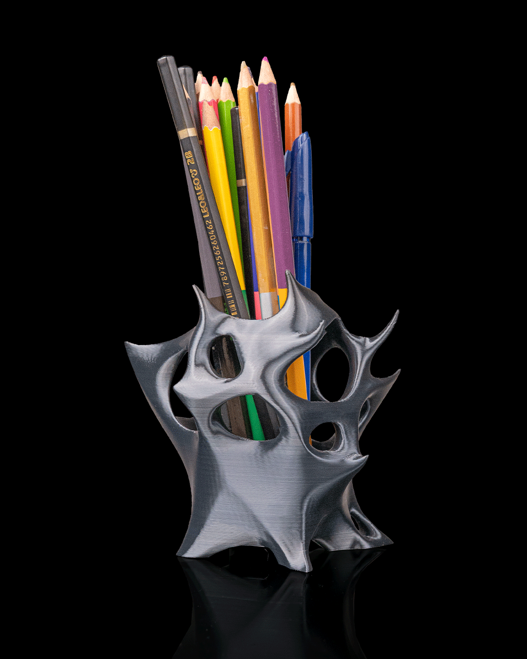 Portapenne Moderno – Organizer da Scrivania Stampato in 3D dal Design Organico