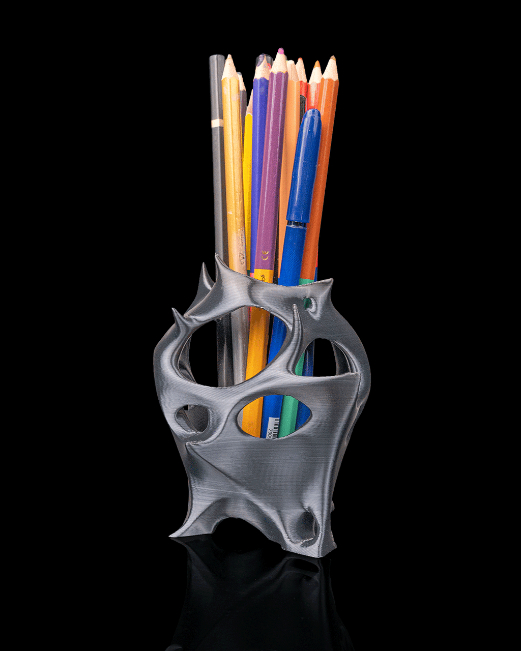 Portapenne Moderno – Organizer da Scrivania Stampato in 3D dal Design Organico