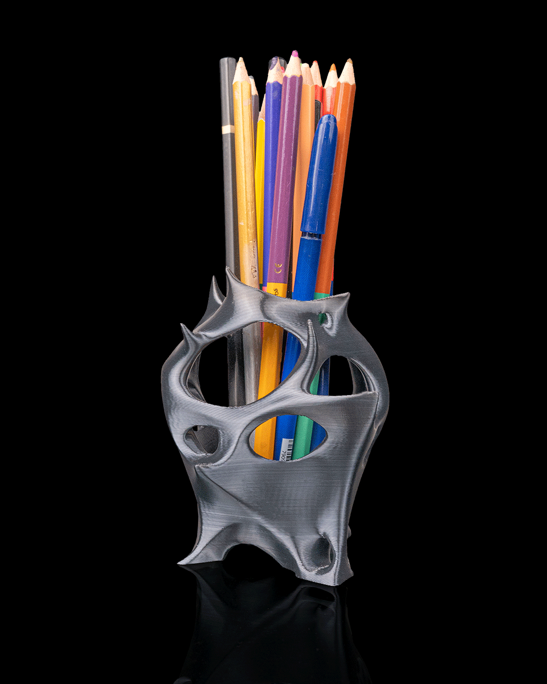 Portapenne Moderno – Organizer da Scrivania Stampato in 3D dal Design Organico