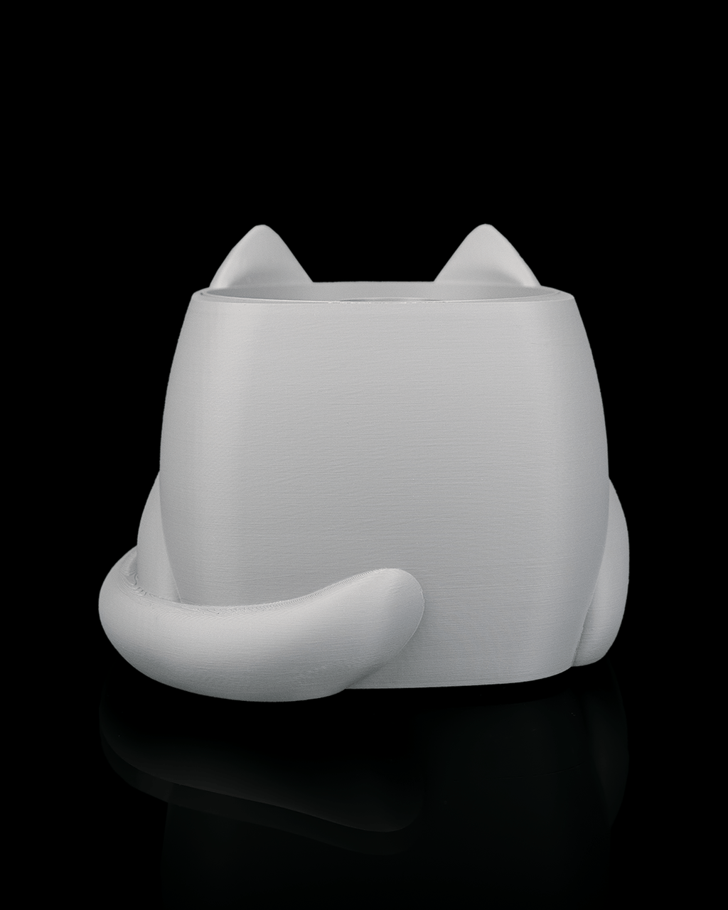 Vaso Gatto Brontolone Magico – Occhi Mobili che Cambiano con l'Acqua | Stampato in 3D