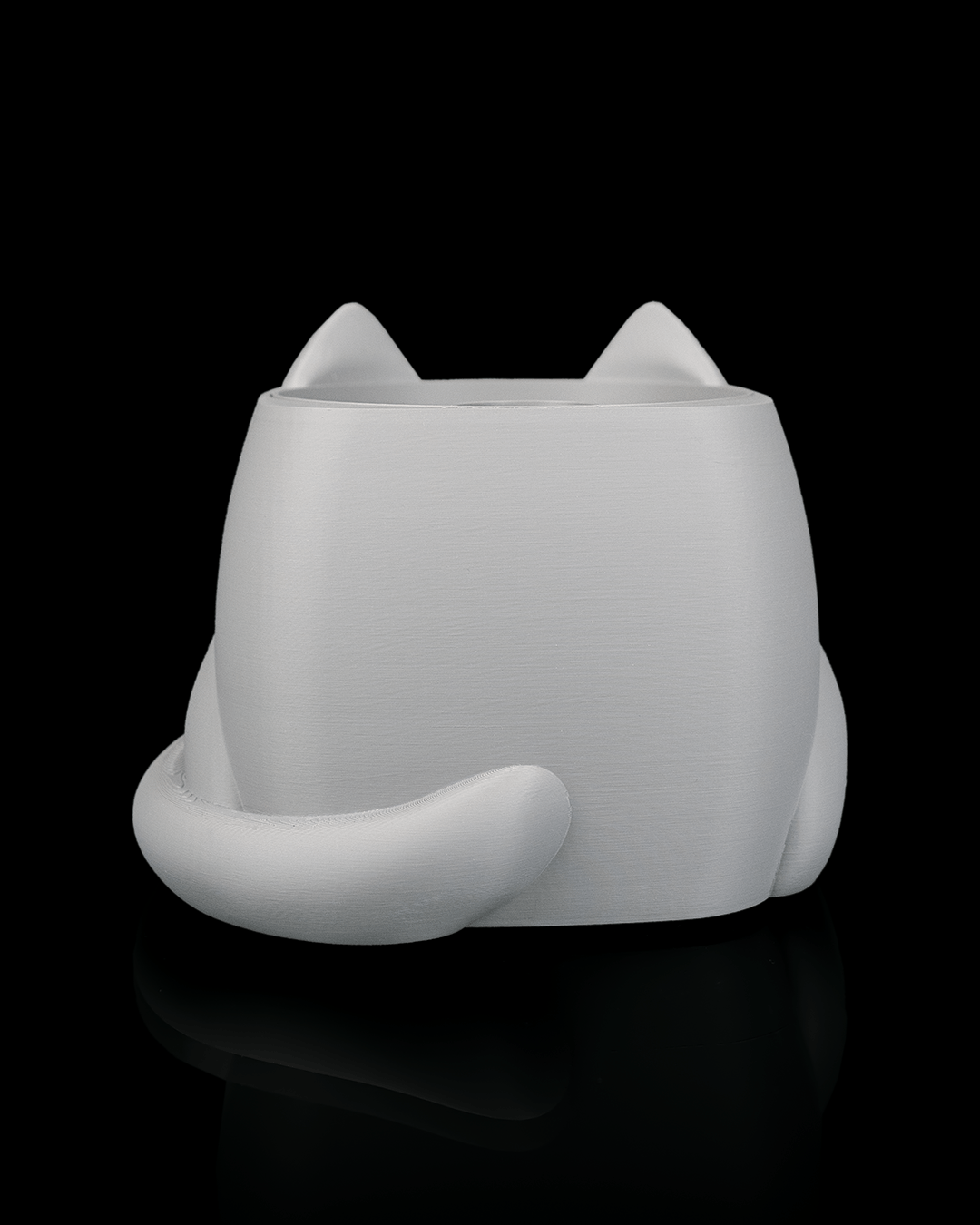 Vaso Gatto Brontolone Magico – Occhi Mobili che Cambiano con l'Acqua | Stampato in 3D