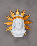 Busto di Gesù Cristo con Corona di Spine – Statua Sacra Stampata in 3D