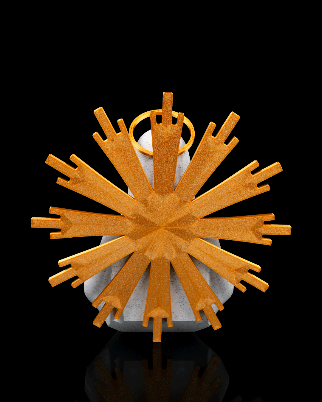 Statua della Madonna in Preghiera 3D – Elegante Decorazione Sacra in PLA