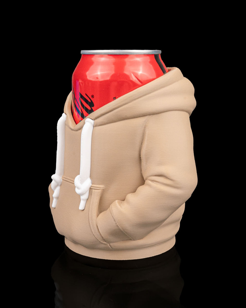 Porta Lattina con Felpa Hoodie – Supporto per Bibite Stampato in 3D