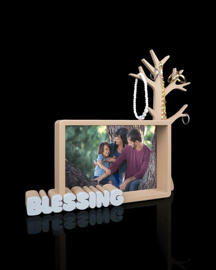 Portafoto 3D con Albero Portagioielli – Collezione Home, Family & Love.