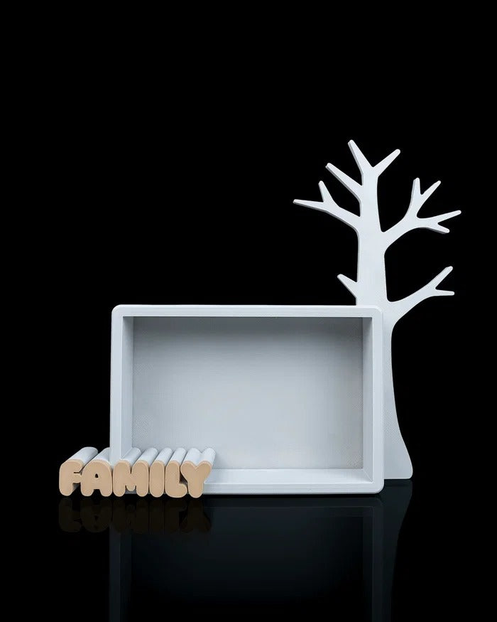 Portafoto 3D con Albero Portagioielli – Collezione Home, Family & Love.