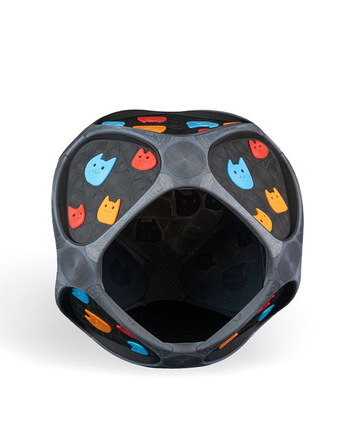 Cuccia Moderna per Gatti e Cani di Piccola Taglia – Design Colorato con Gattini 3D