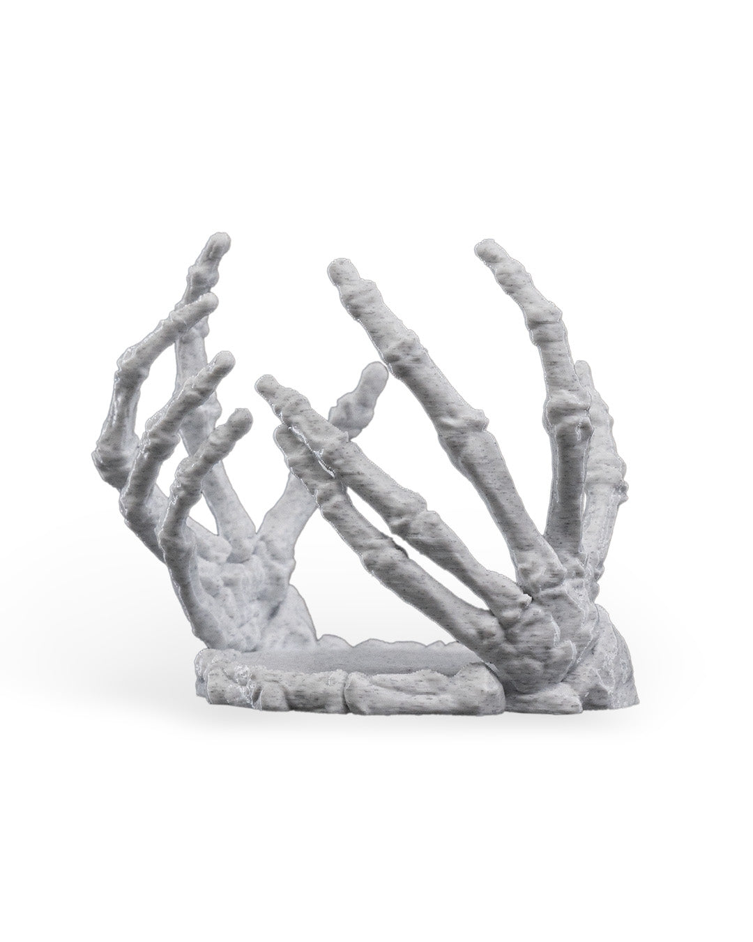 Portacandela “Tocco dell’Ombra” – Supporto Decorativo con Mani Scheletriche Stampato in 3D