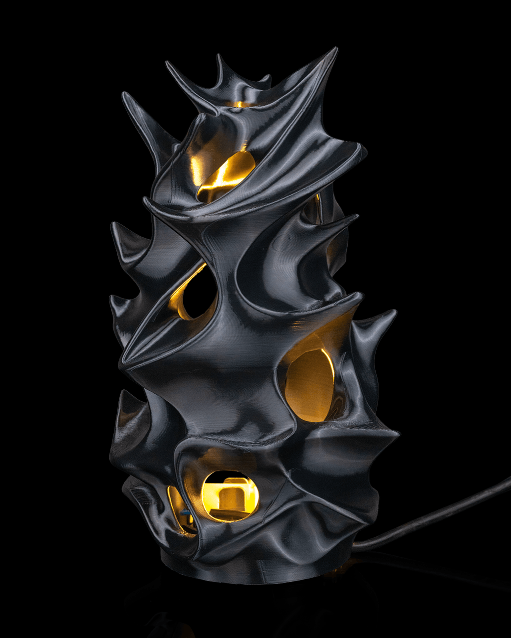 Lampada da Tavolo Organica – Lampada LED Stampata in 3D dal Design Futuristico