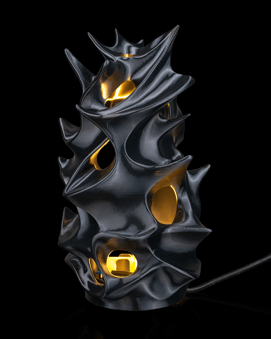 Lampada da Tavolo Organica – Lampada LED Stampata in 3D dal Design Futuristico