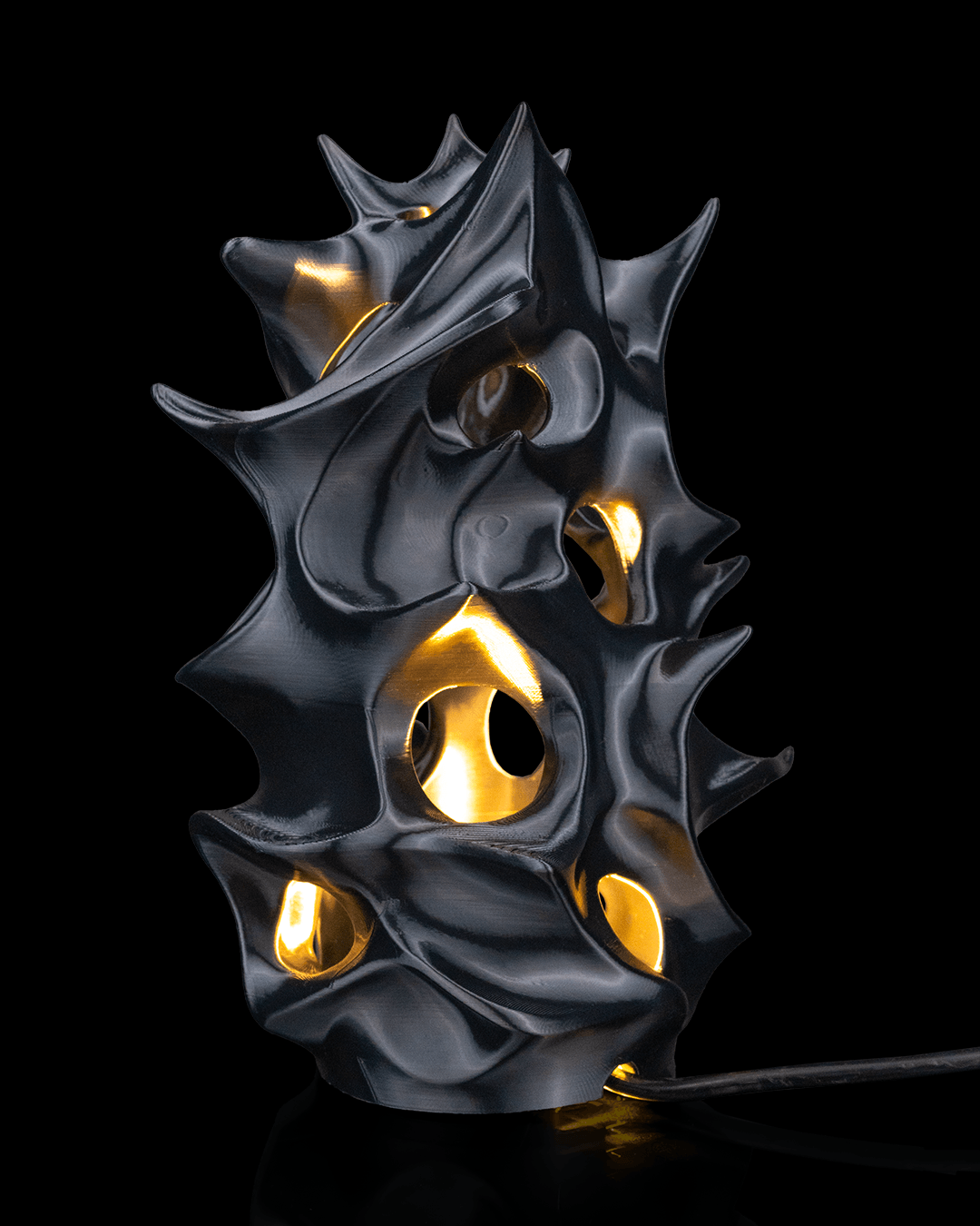 Lampada da Tavolo Organica – Lampada LED Stampata in 3D dal Design Futuristico
