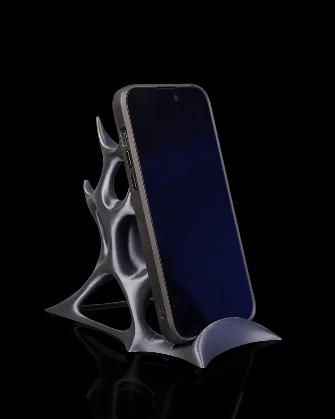 Supporto Smartphone Moderno – Porta Telefono Stampato in 3D dal Design Organico