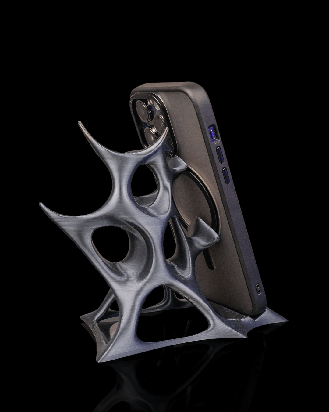 Supporto Smartphone Moderno – Porta Telefono Stampato in 3D dal Design Organico