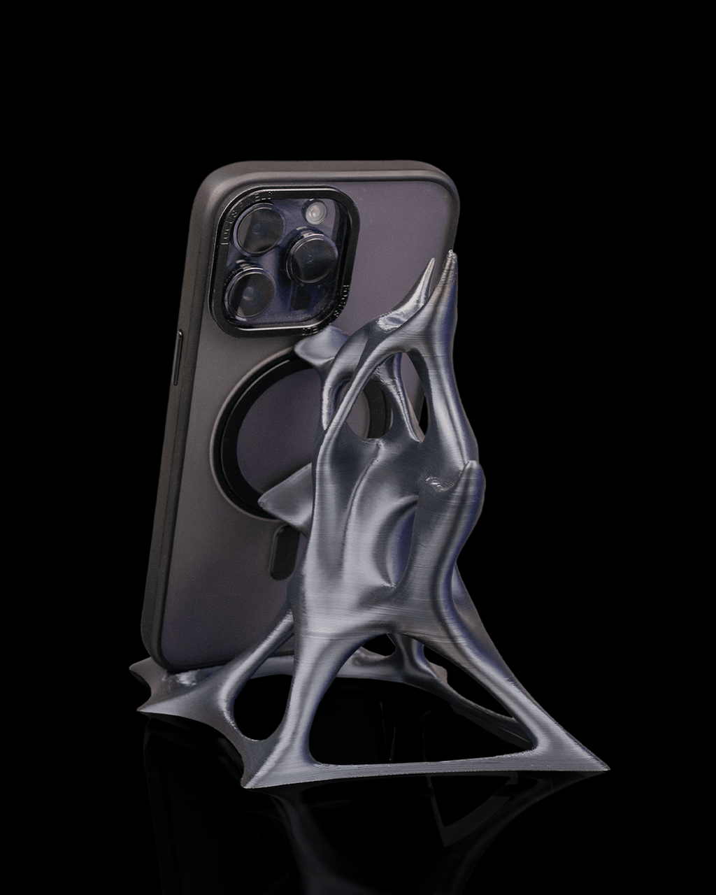 Supporto Smartphone Moderno – Porta Telefono Stampato in 3D dal Design Organico